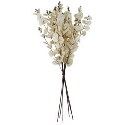 Leaf 80cm Artificial White Eucalyptus Foliage Stem - thumbnail 6