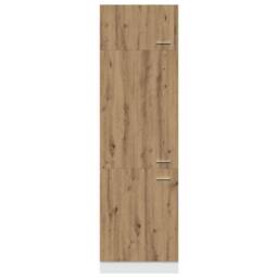 Berkfield Home Refrigerator Cabinet Lyon Artisan Oak 60x57x207 cm Engineered Wood in Brown - Size: 60 x 57 x 207 cm - thumbnail 6