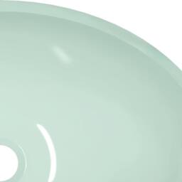 Berkfield Home Modern Basin Glass 50x37x14 cm White - Size: 50 x 37 x 14 cm - thumbnail 6