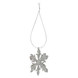 VFM e-Store Christmas Hanging Snowflake Decoration 9cm x 15cm Silver X 1 - Size: 9 cm x 15 cm - thumbnail 1