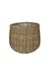 KDMD Medium Onion Basket with Liner in Brown - thumbnail 1