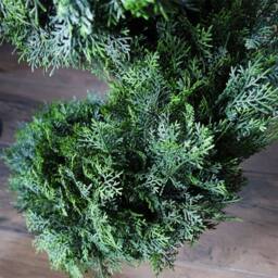 Leaf 120cm Pair of Spiral Cedar Tree Artificial Topiary Premium in Green - thumbnail 4