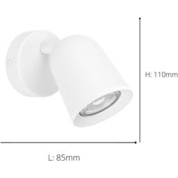 Loops 2 PACK Stylish LED White Ceiling Spotlight for Indoor Use - Design - thumbnail 4
