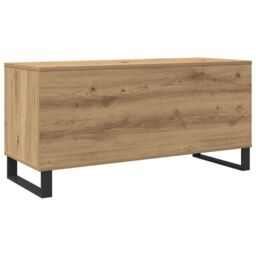 Berkfield Home Record Cabinet Old Wood 100x38x48 cm Engineered Wood in Brown - Size: 100 x 38 x 48 cm - thumbnail 5