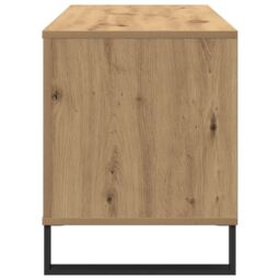 Berkfield Home Record Cabinet Old Wood 100x38x48 cm Engineered Wood in Brown - Size: 100 x 38 x 48 cm - thumbnail 7