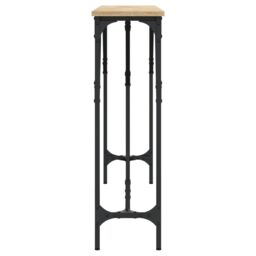 Berkfield Home Console Table Sonoma Oak 140x23x75 cm Engineered Wood in Brown - Size: 140 x 23 x 75 cm - thumbnail 5