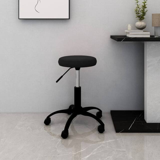 Berkfield Home Office Swivel Chair Black Velvet - image 1