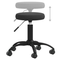 Berkfield Home Office Swivel Chair Black Velvet - thumbnail 6