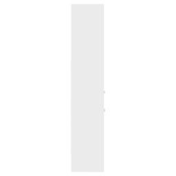 Berkfield Home Book Cabinet White 40x35x180 cm Engineered Wood - Size: 40 x 35 x 180 cm - thumbnail 5