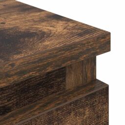 Berkfield Home TV Cabinet Smoked Oak 40x35x54 cm Engineered Wood in Brown - Size: 40 x 35 x 54 cm - thumbnail 9
