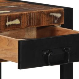 Berkfield Home Side Table Multicolour 40x40x50 cm Solid Wood Reclaimed - Size: 40 x 40 x 50 cm - thumbnail 7