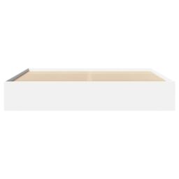 Berkfield Home Bed Frame without Mattress White 180x200 cm Super King Engineered Wood - thumbnail 5
