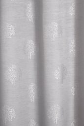 Appletree 'Harvest' Jacquard Pair of Eyelet Curtains in Silver - Size: 117 cm width x 183 cm drop - thumbnail 3