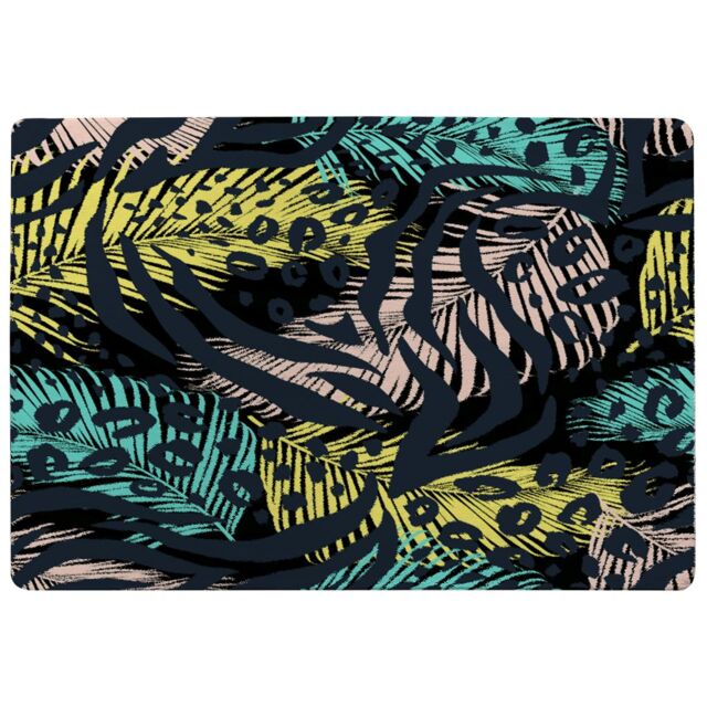 Benjamin Tate Design Animal & Tropical Print Rug in Natural - Size: Large - image 1