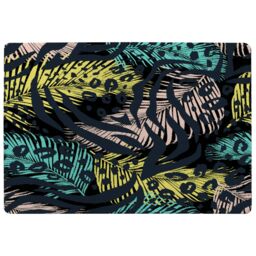 Benjamin Tate Design Animal & Tropical Print Rug in Natural - Size: Large - thumbnail 1