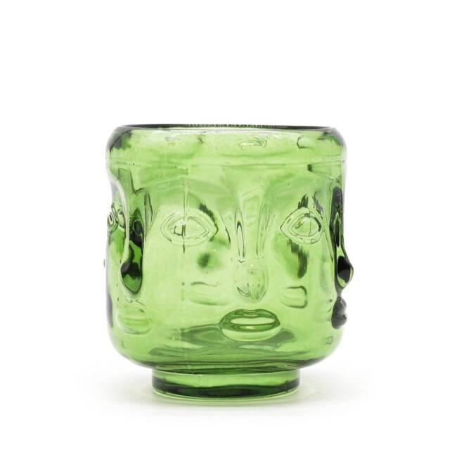 Serenityy Buddha Faces Candle Jar - Garden Jade in Green - image 1