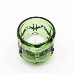 Serenityy Buddha Faces Candle Jar - Garden Jade in Green - thumbnail 2