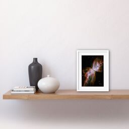 Artery8 Wall Art Print Hubble Space Astronomy Celestial Butterfly Emerges From Stellar Demise In Planetary Nebula NGC 6302 Red Glow Dying Star In - thumbnail 2