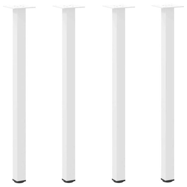 Berkfield Home Coffee Table Legs 4 pcs White 72-74 cm Steel - image 1