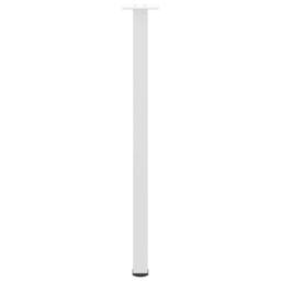 Berkfield Home Coffee Table Legs 4 pcs White 72-74 cm Steel - thumbnail 6