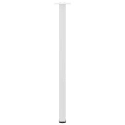 Berkfield Home Coffee Table Legs 4 pcs White 72-74 cm Steel - thumbnail 5