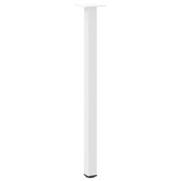 Berkfield Home Coffee Table Legs 4 pcs White 72-74 cm Steel - thumbnail 4