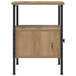 Berkfield Home Durable Bedside Cabinets 2 pcs Artisan Oak 34x36x50 cm Engineered Wood in Brown - Size: 34 x 36 x 50 cm - thumbnail 7