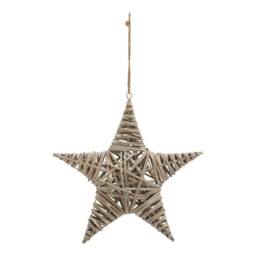 Lemon Pavilion Furniture and Decor The Noel Collection Large Star Decoration - L5 x W42 x H42 cm - Brown - thumbnail 1