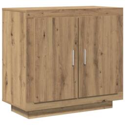 Berkfield Home Sideboard Artisan Oak 80x40x75 cm Engineered Wood in Brown - Size: 80 x 40 x 75 cm - thumbnail 3