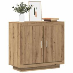 Berkfield Home Sideboard Artisan Oak 80x40x75 cm Engineered Wood in Brown - Size: 80 x 40 x 75 cm - thumbnail 1