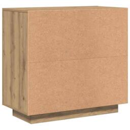 Berkfield Home Sideboard Artisan Oak 80x40x75 cm Engineered Wood in Brown - Size: 80 x 40 x 75 cm - thumbnail 7