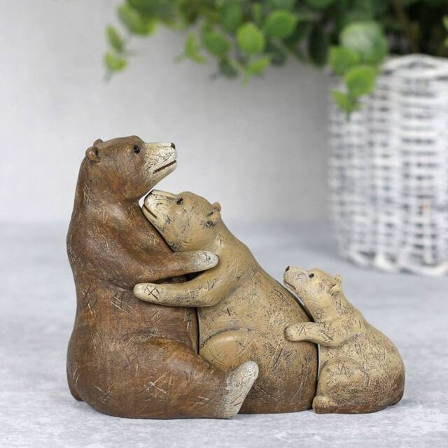 Something Different Bear Family Ornament in Brown - image 1