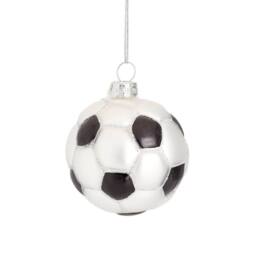 The Alphabet Gift Shop Football Bauble in White - thumbnail 2