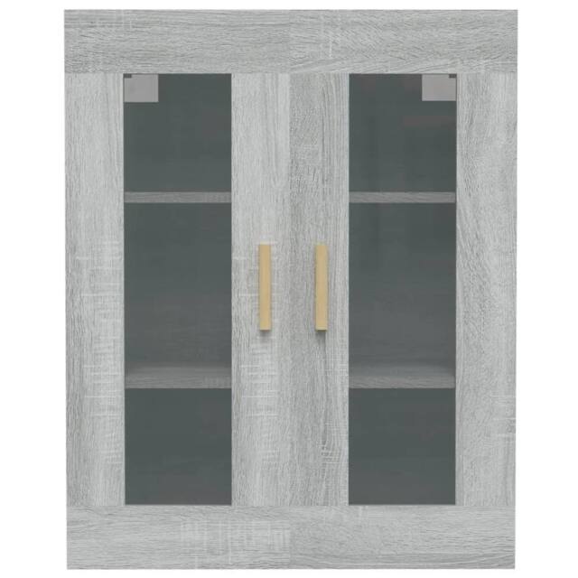Berkfield Home Hanging Wall Cabinet Grey Sonoma 69.5x34x90 cm - image 1