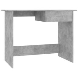 Berkfield Home Desk Concrete Grey 100x50x76 cm Engineered Wood - Size: 100 x 50 x 76 cm - thumbnail 2