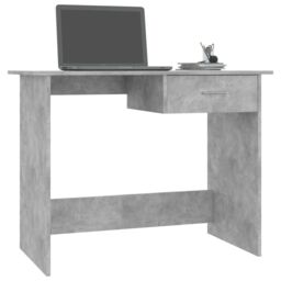 Berkfield Home Desk Concrete Grey 100x50x76 cm Engineered Wood - Size: 100 x 50 x 76 cm - thumbnail 3