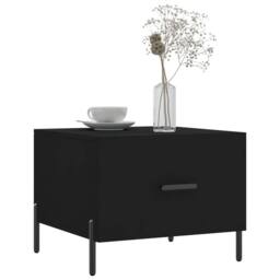 Berkfield Home Decorative Coffee Tables 2 pcs Black 50x50x40 cm Engineered Wood - Size: 50 x 50 x 40 cm - thumbnail 1