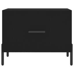 Berkfield Home Decorative Coffee Tables 2 pcs Black 50x50x40 cm Engineered Wood - Size: 50 x 50 x 40 cm - thumbnail 6