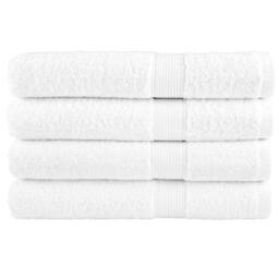 Berkfield Home Premium Towels SOLUND 4pcs White 100x200cm 600gsm - thumbnail 2