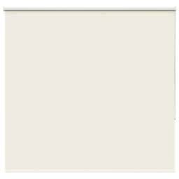 Berkfield Home Roller Blind Blackout Off-White 160x150 cm Fabric Width 156.6 cm Polyester in White - thumbnail 1