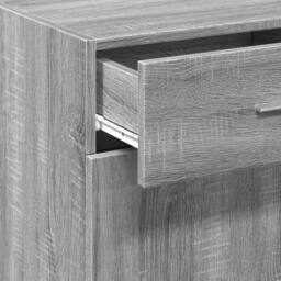 Berkfield Home Sideboard Grey Sonoma 50x42.5x93 cm Engineered Wood - thumbnail 9