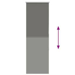 Berkfield Home Roller Blind Blackout Grey 55x175 cm Fabric Width 50.7 cm Polyester - thumbnail 5