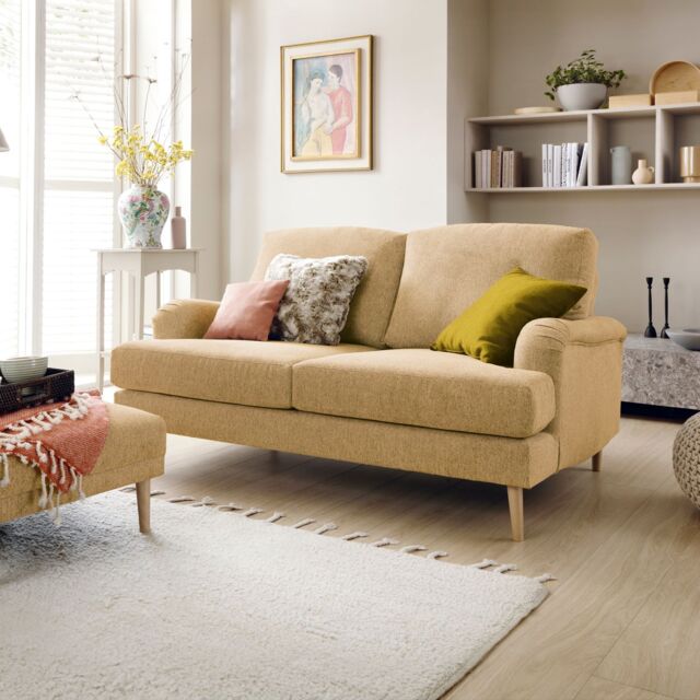 Abakus Direct Harper 2-Seater Sofa - Durable & Easy Clean Upholstery in Brown - image 1