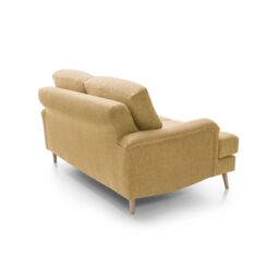 Abakus Direct Harper 2-Seater Sofa - Durable & Easy Clean Upholstery in Brown - thumbnail 5