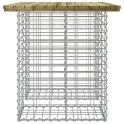 Berkfield Home Garden Bench Gabion Design 100x70x72 cm Impregnated Wood Pine in Brown - Size: 100 x 70 x 72 cm - thumbnail 4