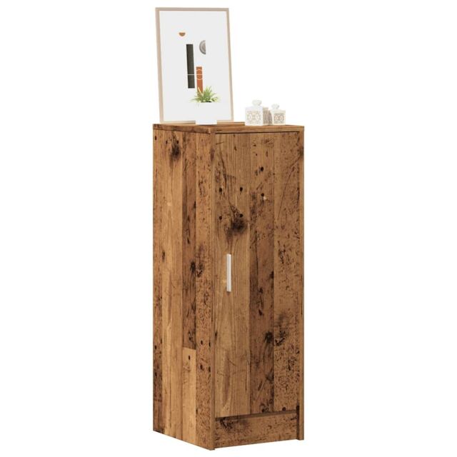 Berkfield Home Shoe Cabinet Old Wood 32x35x92 cm Engineered Wood in Brown - Size: 32 x 35 x 92 cm - image 1