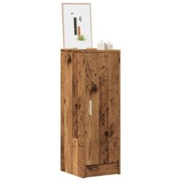 Berkfield Home Shoe Cabinet Old Wood 32x35x92 cm Engineered Wood in Brown - Size: 32 x 35 x 92 cm - thumbnail 1