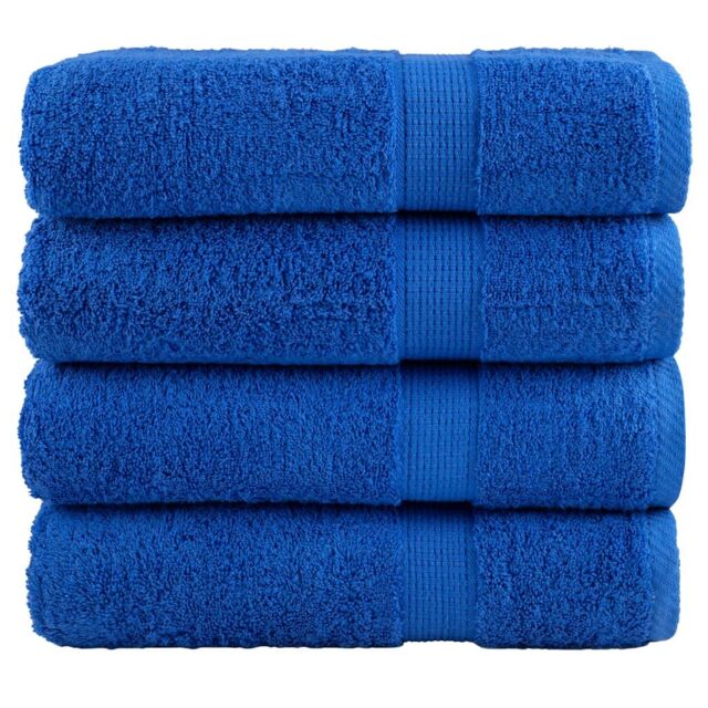 Berkfield Home Premium Shower Towels SOLUND 4pcs Blue 70x140cm 600gsm - image 1