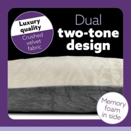 Aamira Women's Pregnancy Pillow Memory Foam U Shaped Maternity Support Pillow Cream & Grey - thumbnail 3