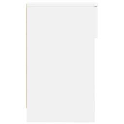 Berkfield Home Bedside Cabinets with Drawer 2 pcs White 20x36x60 cm - Size: 20 x 36 x 60 cm - thumbnail 7